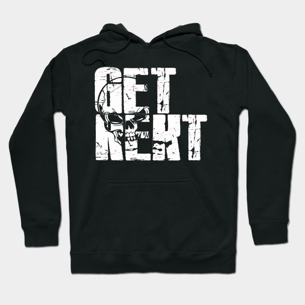 Get Rekt Hoodie by rachybattlebot